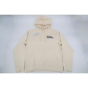 Sergio Tacchini Sweater Mens Medium Reverse Hoodie‎ Spell Out Sweatshirt